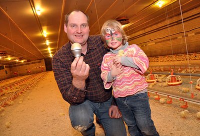 Dirk Bockhorst has equipped his poultry house with new LED lamps and an innovative dimmer