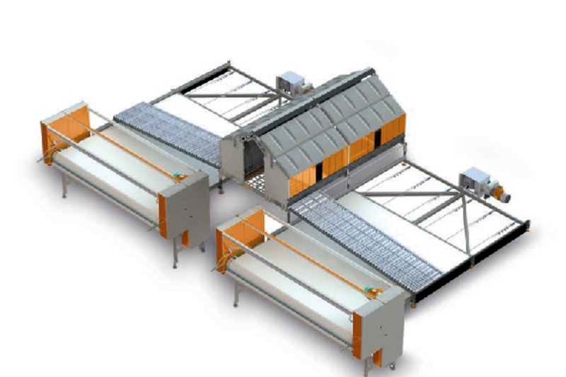 SIMBA - Die geniale Bandentmistung unter der Kunststoffrosten-Ebene in der Broiler-Elterntierhaltung