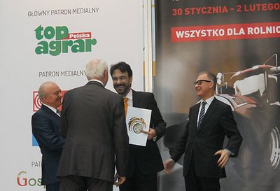 Złoty Medal dla BigFarmNet odbiera szczęśliwy z przyznanej nagrody Dyr. Michał Krajewski.