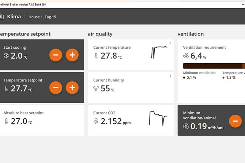 Диалоговое окно с настройками по микроклимату