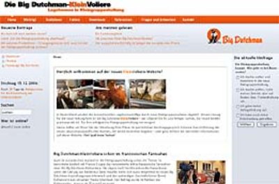 Neue Website online: www.kleinvoliere.de