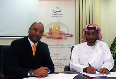 Contract signing: poultry equipment for six broiler prodcution houses and nine broiler breeder management facilities