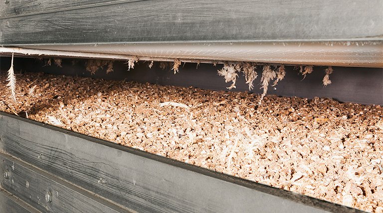 Вид на ярус с туннелем для сушки