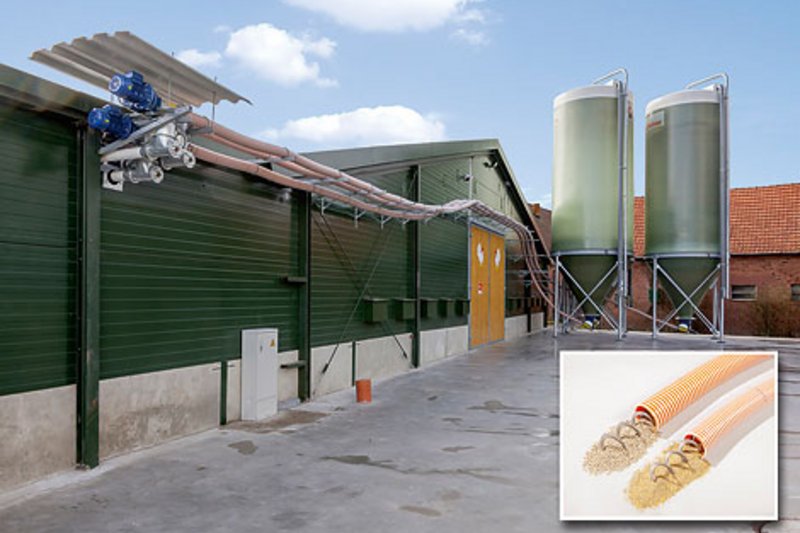 FlexVeyPUR: новая система транспортировки корма в птичники