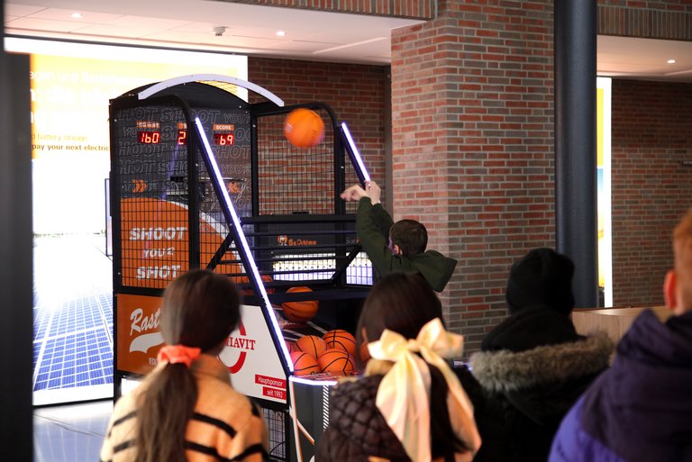 Stopp am Basketballautomaten