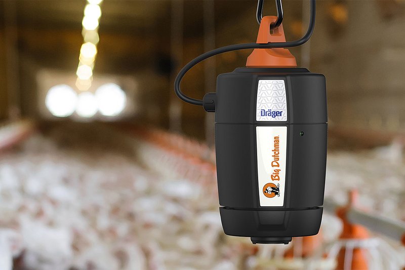 Измерение концентрации аммиака в птицеводстве – вид на птичник Измерение концентрации аммиака в птицеводстве – вид на птичник