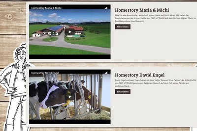 Homestorys: Link zu den Video-Clips 